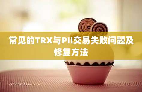 常见的TRX与PII交易失败问题及修复方法