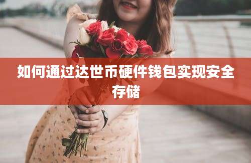 如何通过达世币硬件钱包实现安全存储