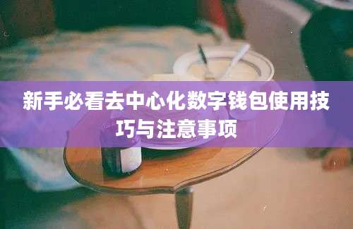 新手必看去中心化数字钱包使用技巧与注意事项