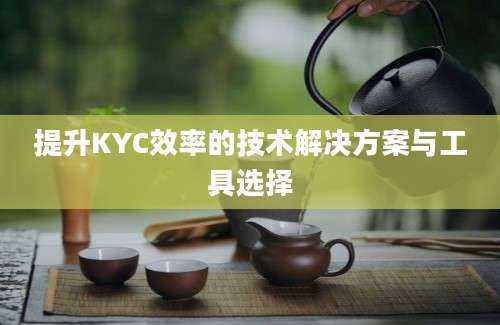 提升KYC效率的技术解决方案与工具选择