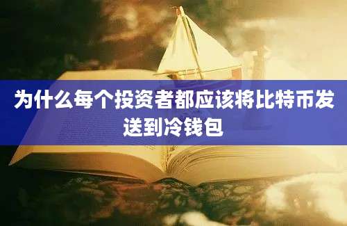 为什么每个投资者都应该将比特币发送到冷钱包