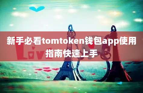 新手必看tomtoken钱包app使用指南快速上手