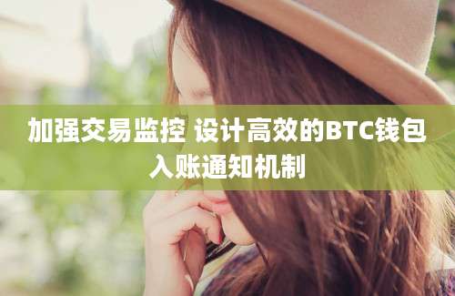 加强交易监控 设计高效的BTC钱包入账通知机制