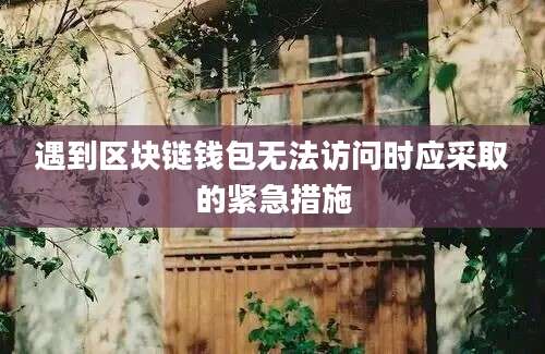 遇到区块链钱包无法访问时应采取的紧急措施